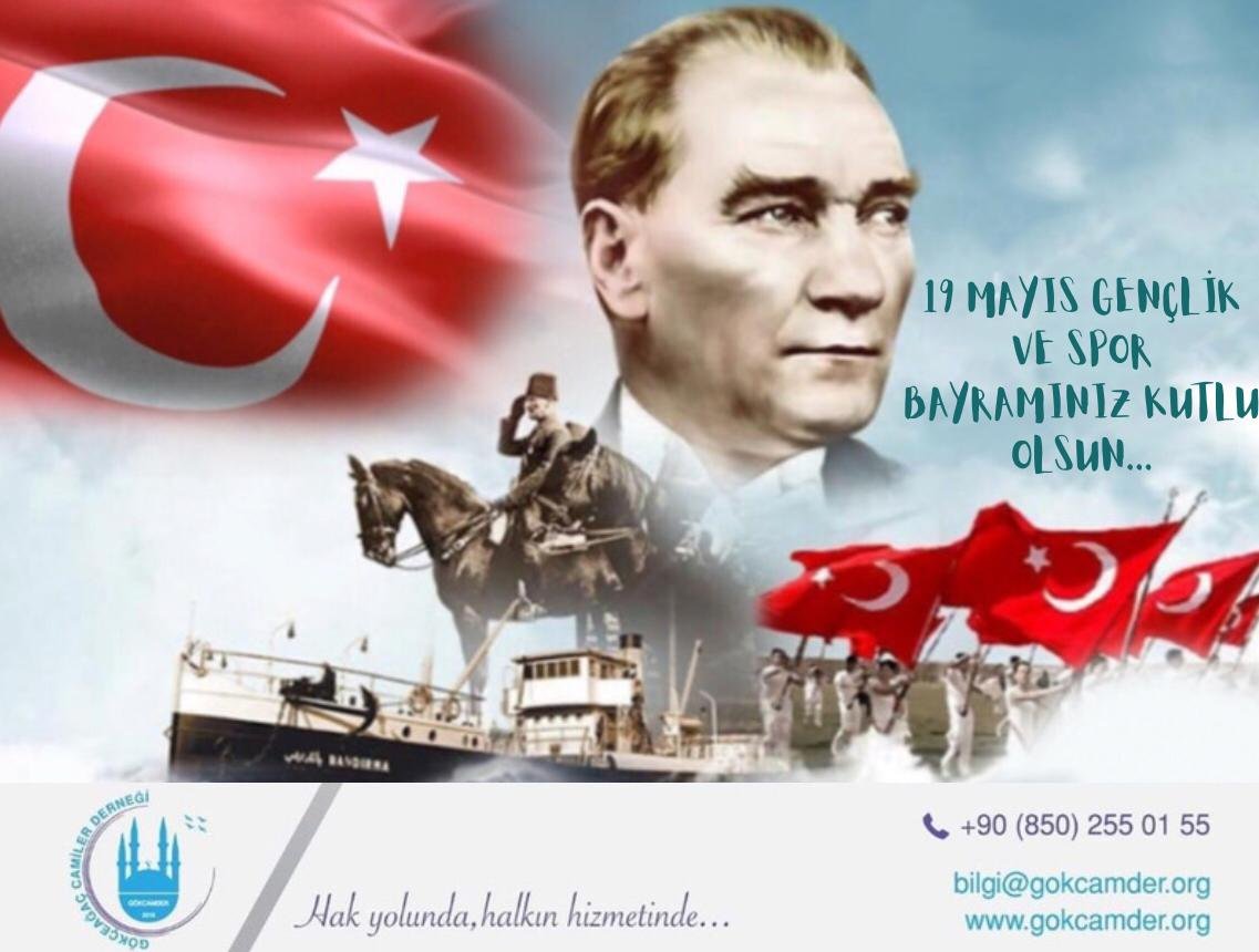 19 MAYIS ATATÜRK'Ü ANMA GEÇLİK VE SPOR BAYRAMINIZ KUTLU OLSUN