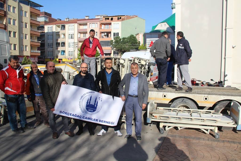 GÖKCAMDER hasta yatağı bağışı